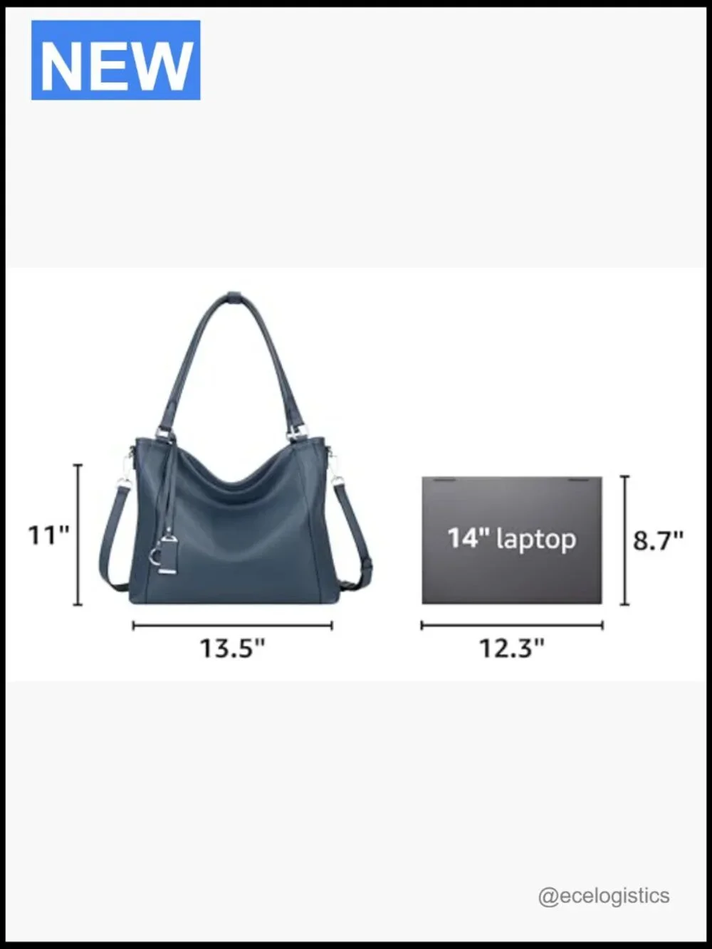 Genuine Leather Large Hobo Bag Crossbody Shoulder Handbag